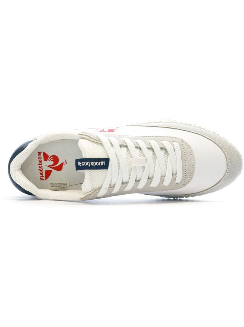 Baskets hes Homme Le Coq Sportif Tricolore Optical Blanc - Kiabi