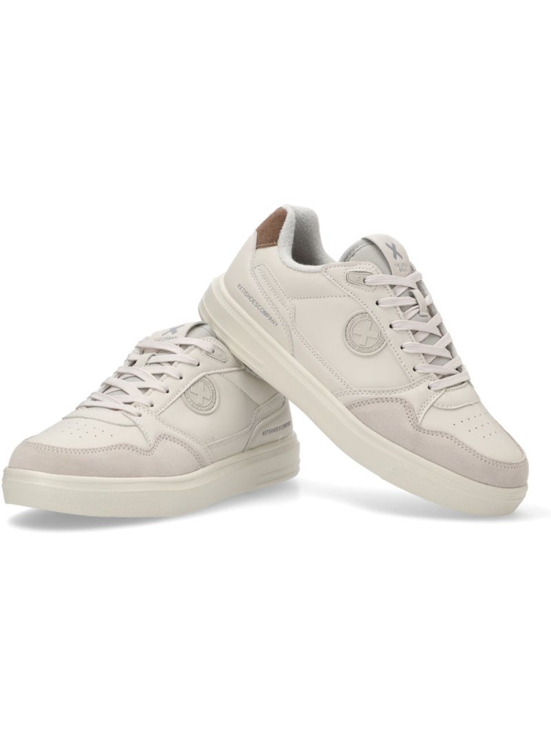Baskets homme à lacets Beige - Kiabi