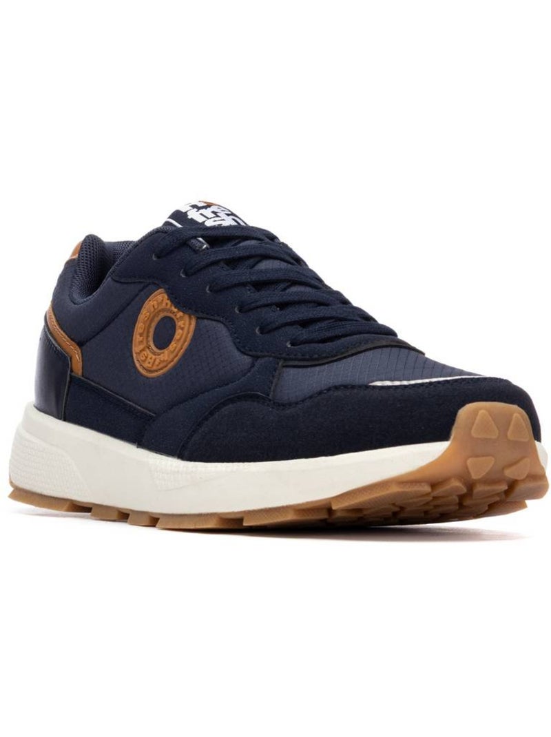 Baskets homme à lacets Bleu - Kiabi