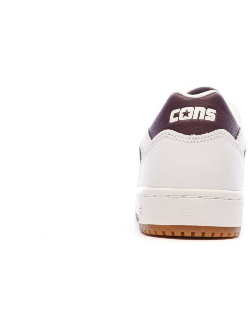 Baskets Homme Converse Leather Blanc - Kiabi