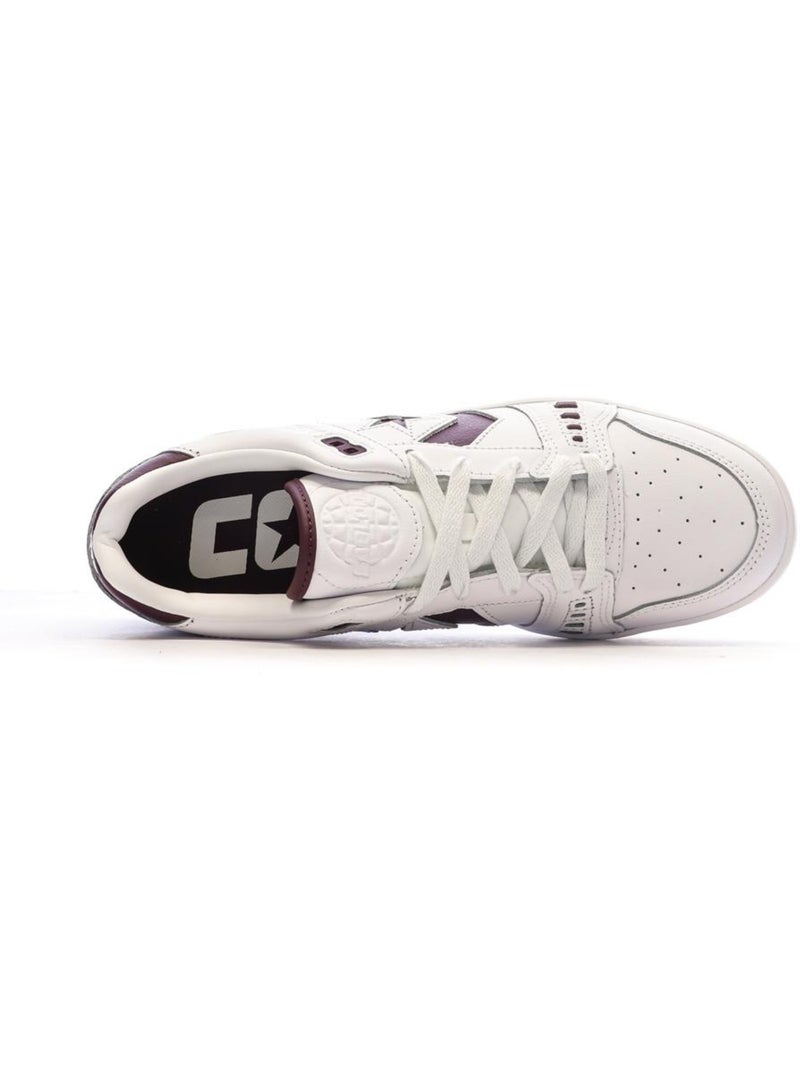 Baskets Homme Converse Leather Blanc - Kiabi