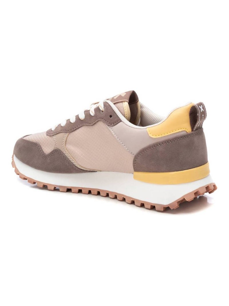 Baskets homme en cuir Taupe - Kiabi