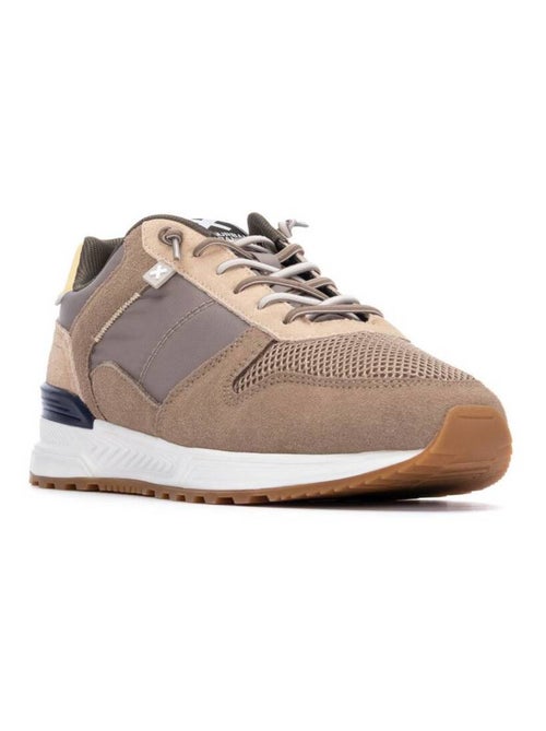 Baskets homme en cuir - Kiabi