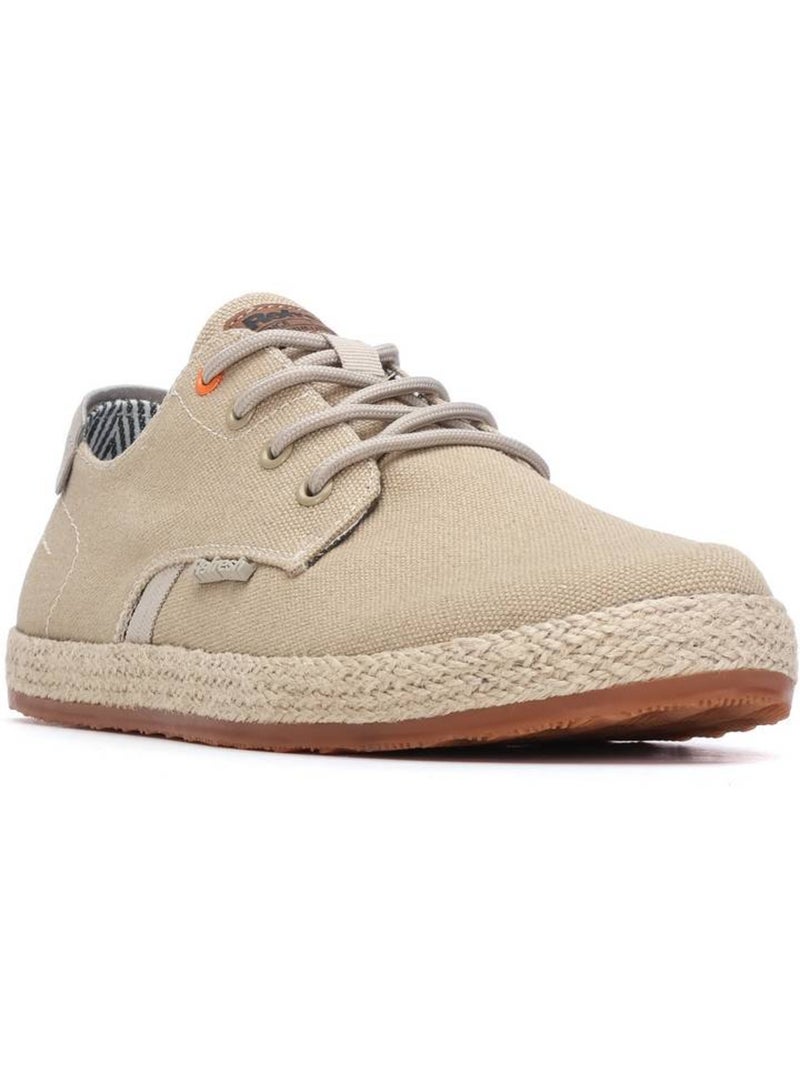 Baskets homme en toile Beige - Kiabi