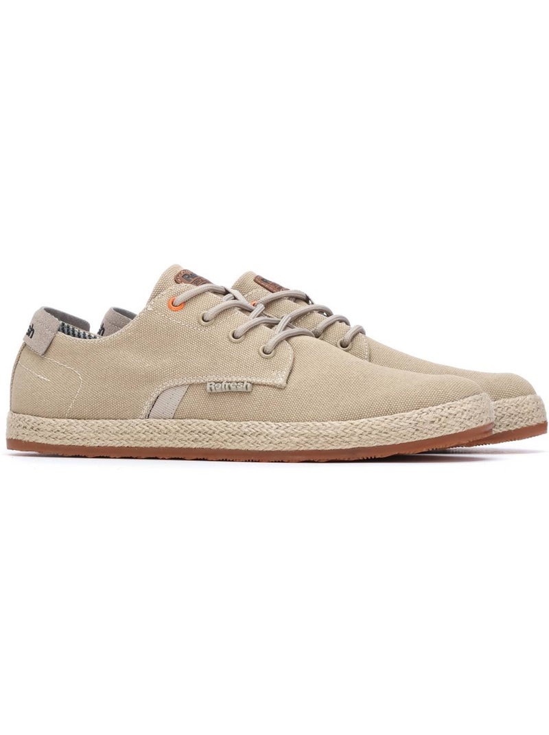 Baskets homme en toile Beige - Kiabi
