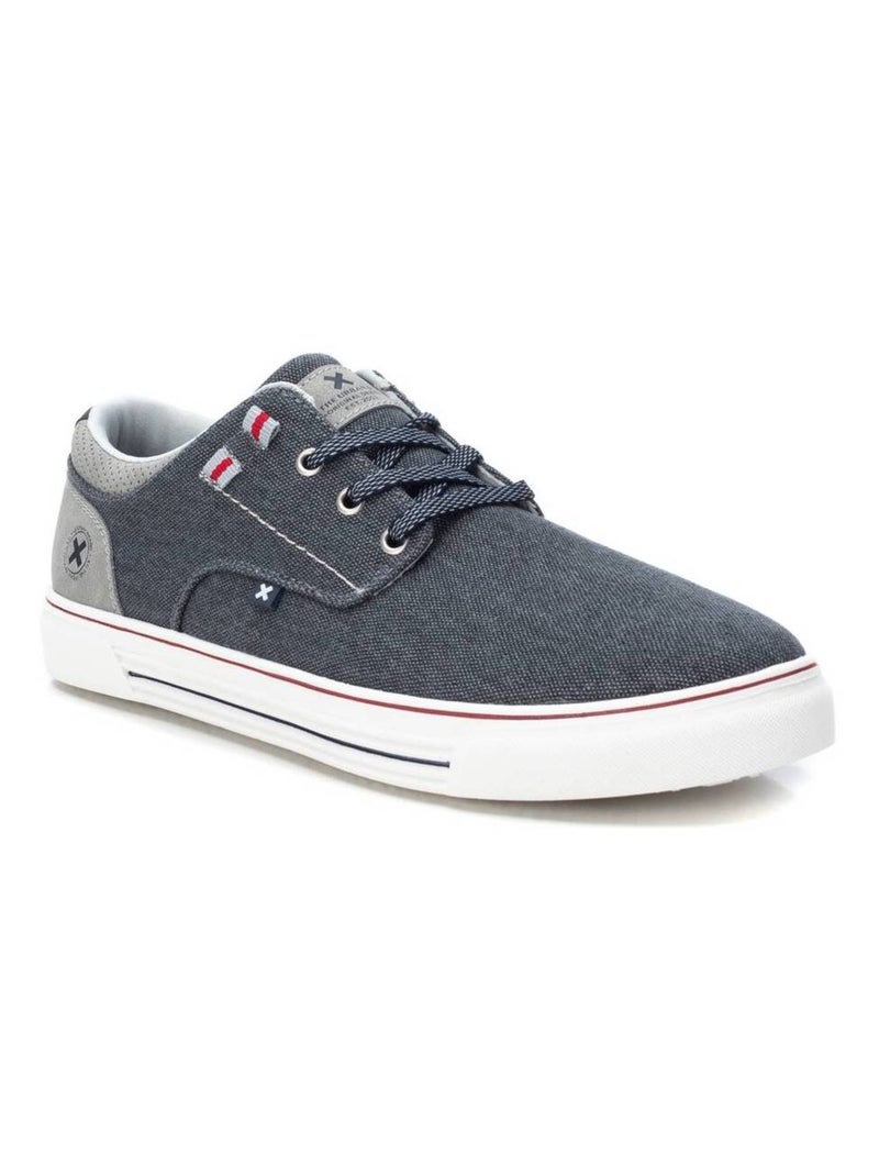 Baskets homme en toile Bleu - Kiabi