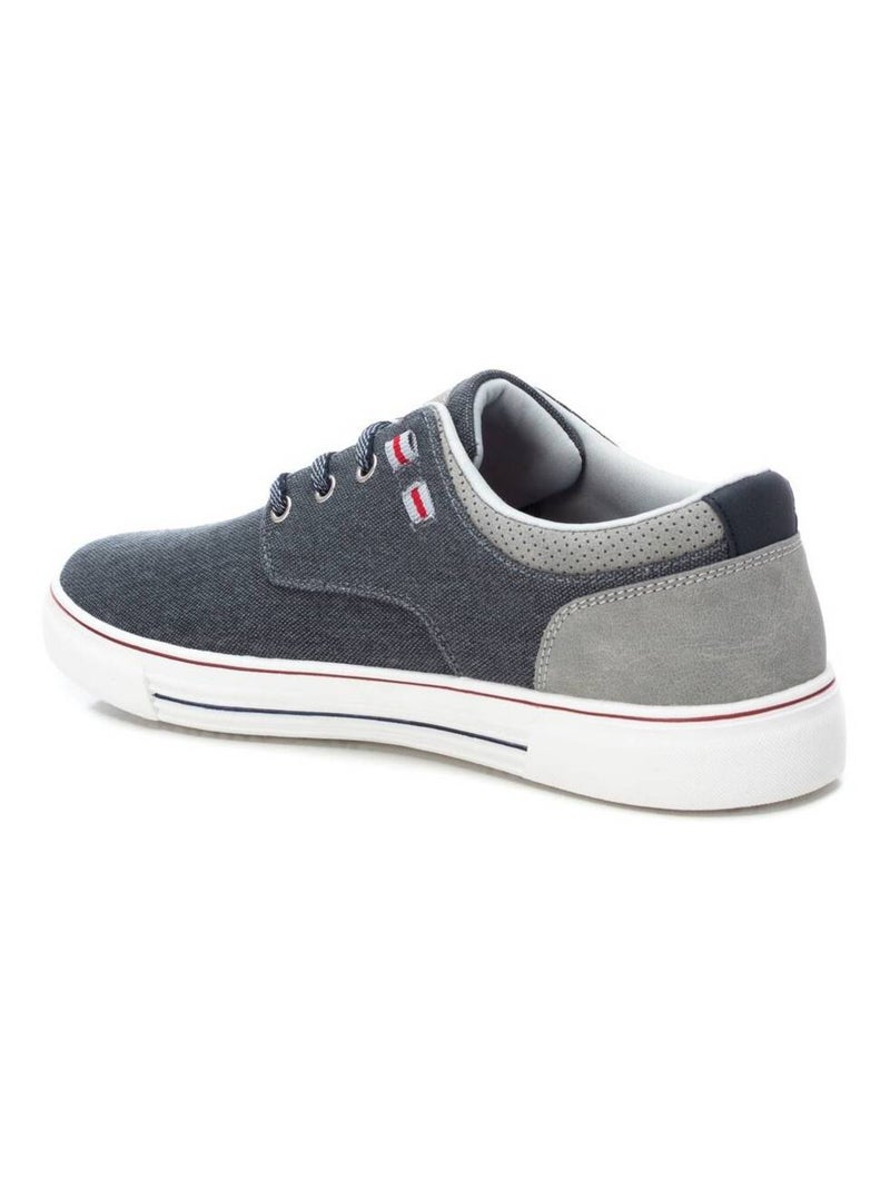 Baskets homme en toile Bleu - Kiabi