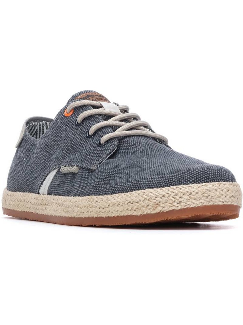 Baskets homme en toile Bleu - Kiabi