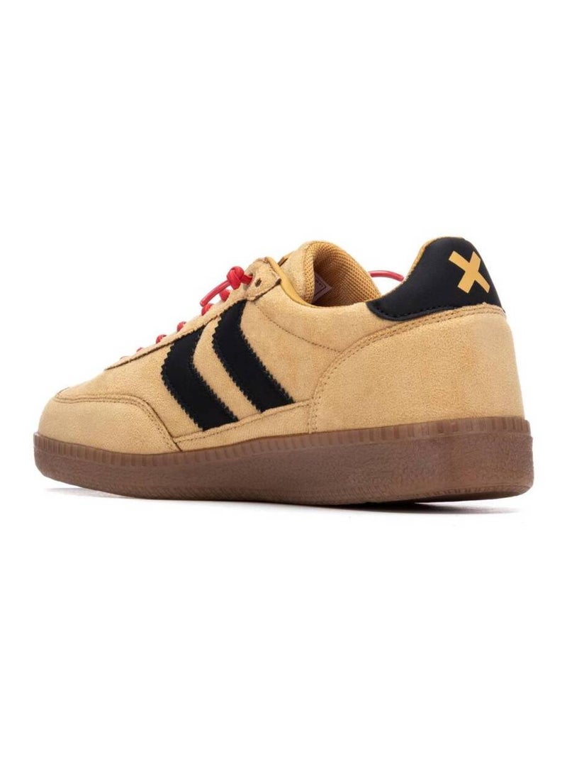 Baskets homme en toile Jaune moutarde - Kiabi