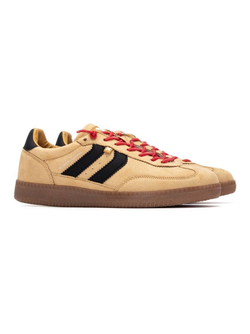 Baskets homme en toile Jaune moutarde - Kiabi
