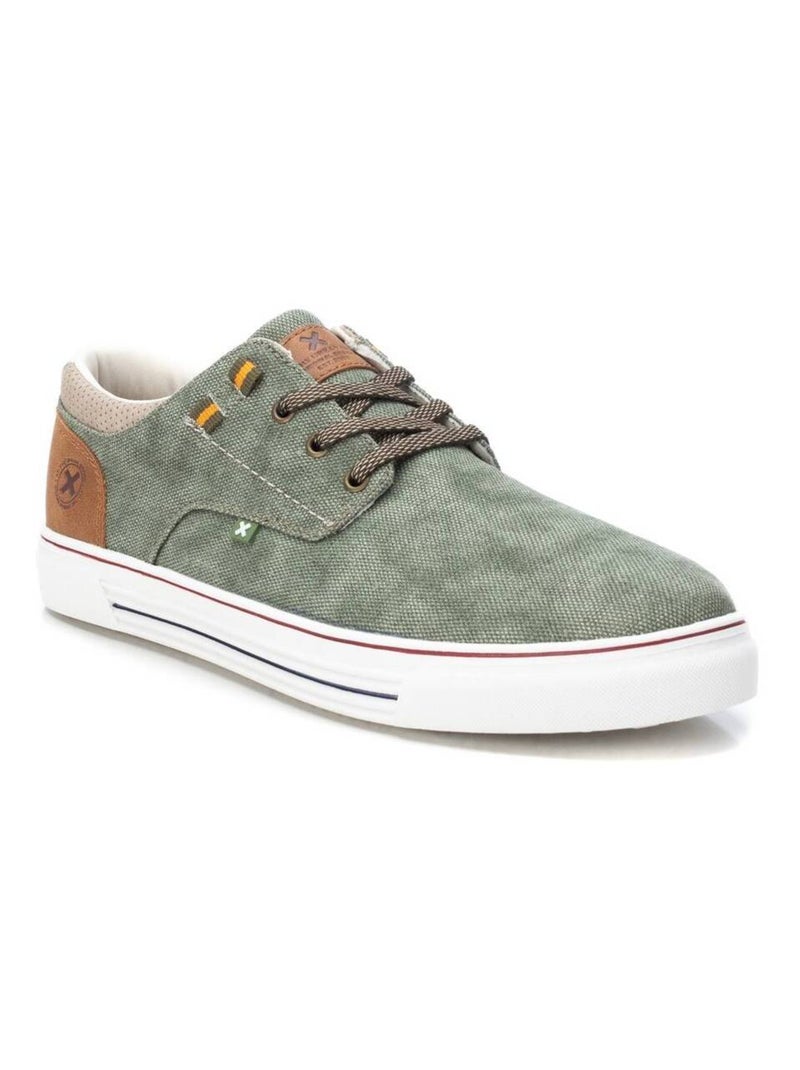 Baskets homme en toile Kaki - Kiabi