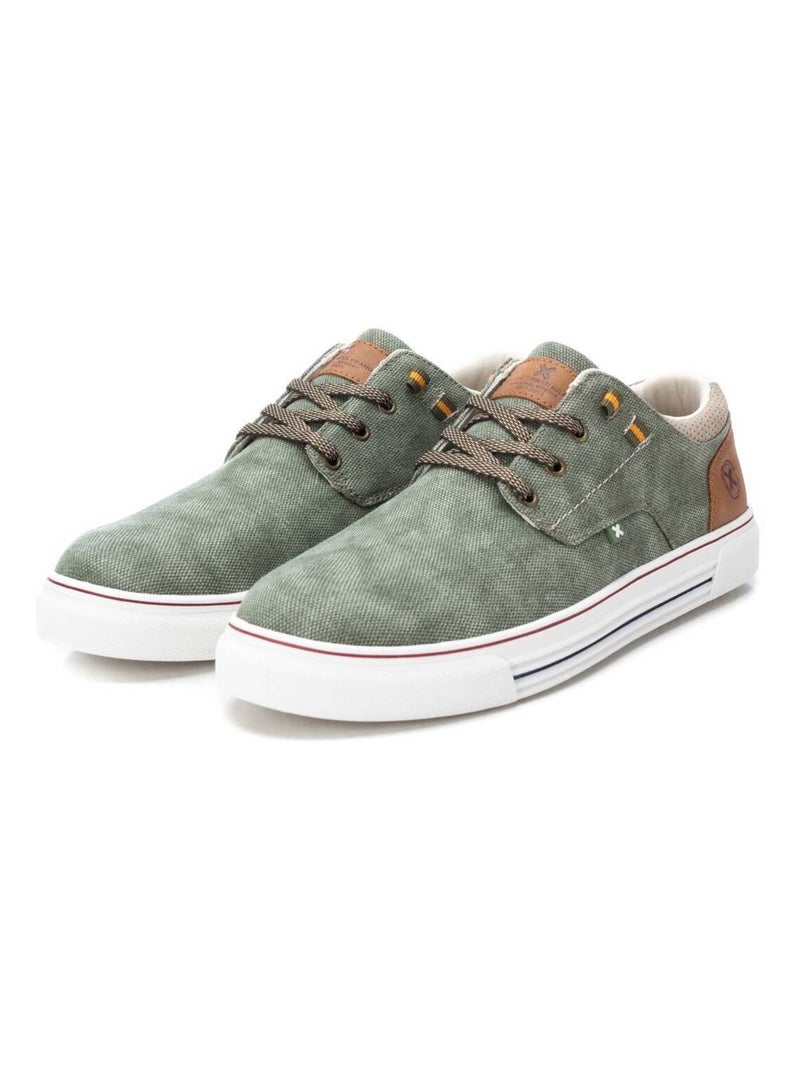 Baskets homme en toile Kaki - Kiabi