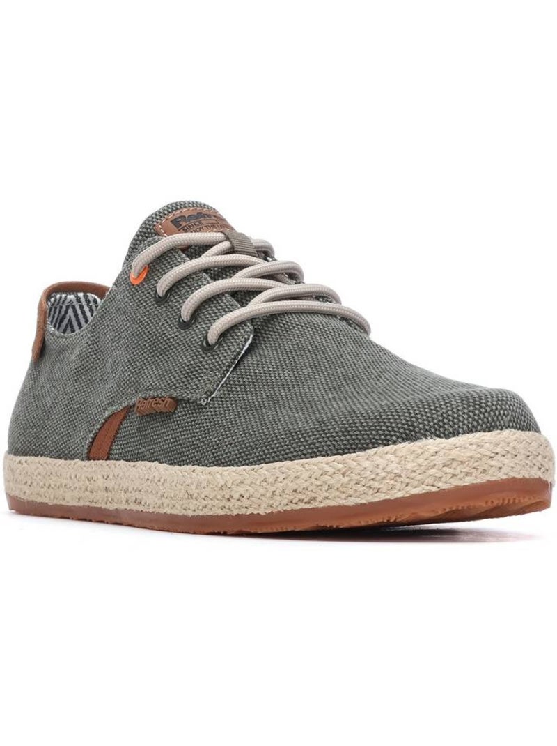 Baskets homme en toile Kaki - Kiabi