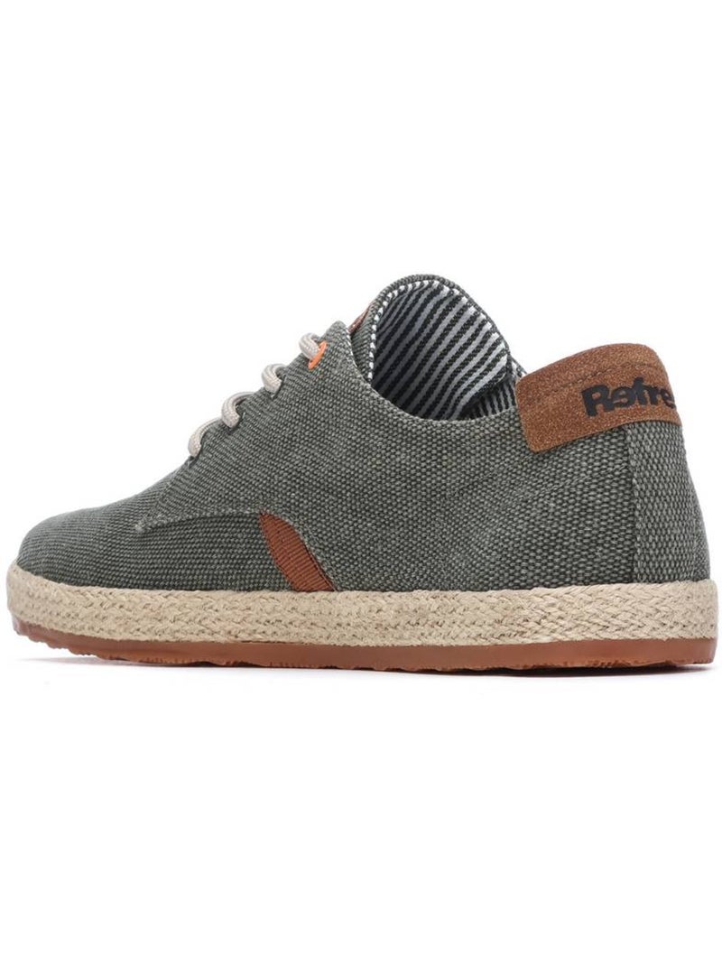 Baskets homme en toile Kaki - Kiabi