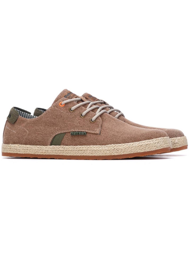 Baskets homme en toile Marron - Kiabi