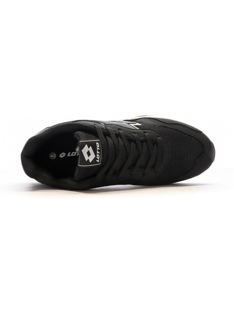 Baskets Homme Lotto Noir Beige - Kiabi