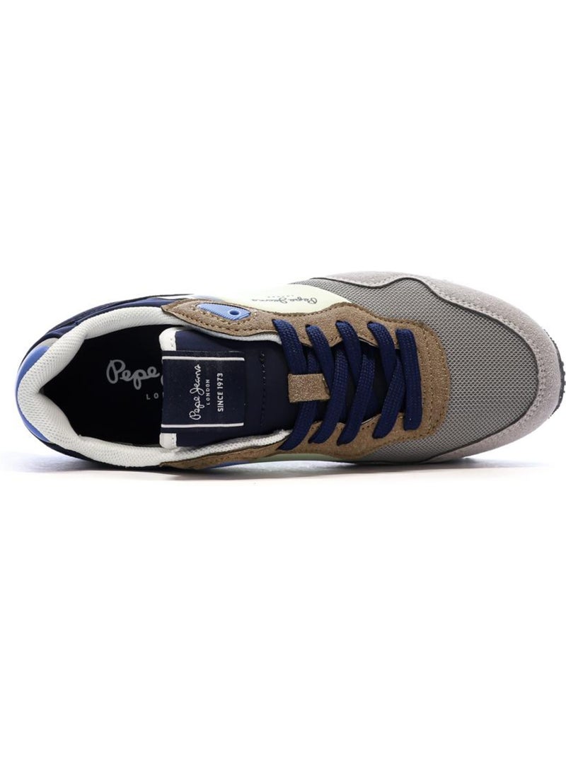 Baskets homme pepe jeans london Gris Argenté - Kiabi