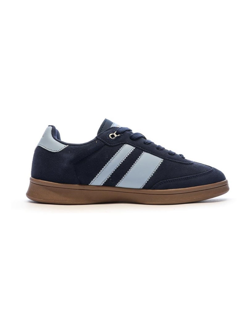 Baskets  Homme Teddy Smith White Suede Bleu marine - Kiabi