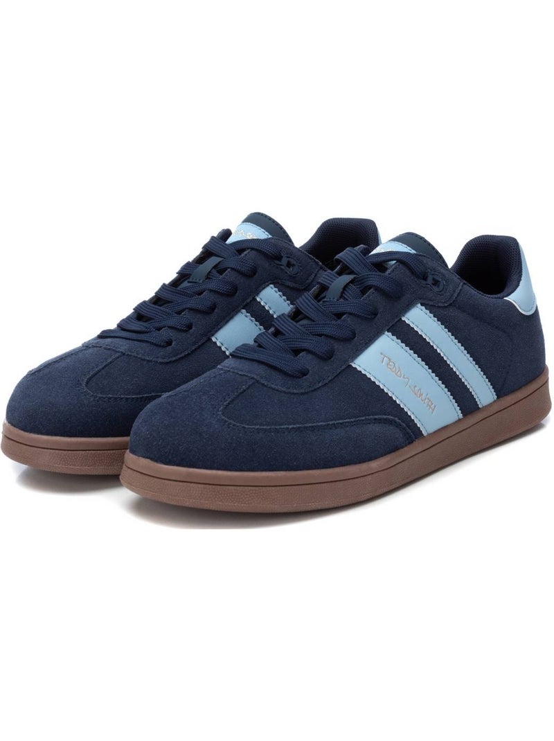 Baskets  Homme Teddy Smith White Suede Bleu marine - Kiabi