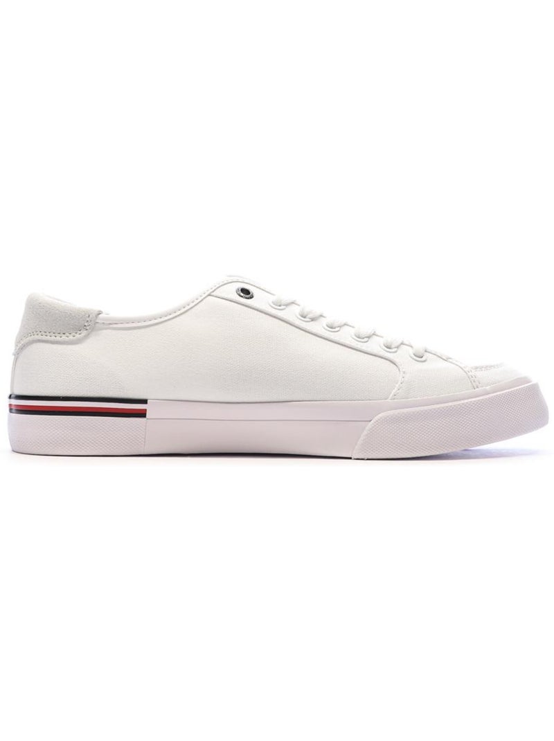 Baskets  Homme Tommy Hilfiger Core Corporate Vulc Blanc - Kiabi