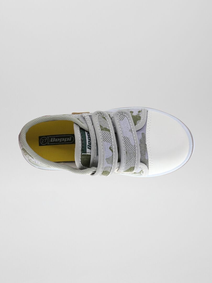 Baskets imprimées 'camouflage' Vert - Kiabi