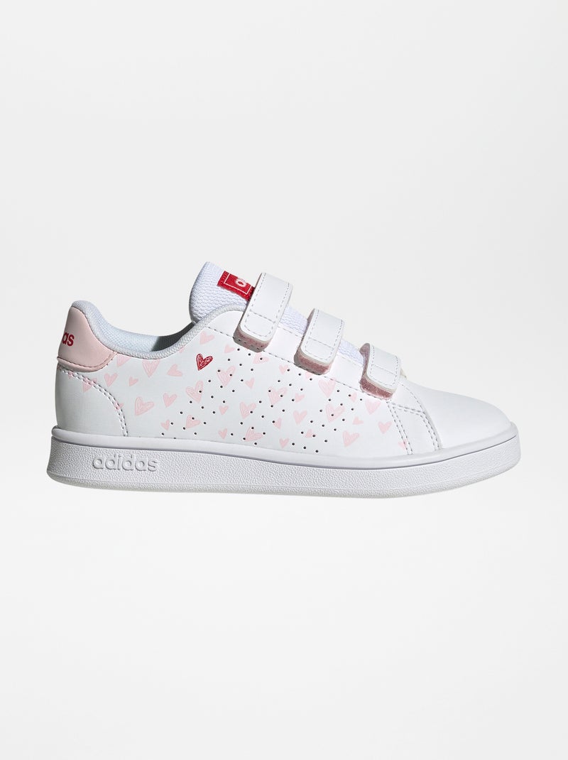 Baskets imprimées cœur 'Adidas' blanc - Kiabi