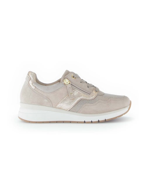 Baskets irisées en Nubuck et Textile (adaptées Hallux Valgus) - Kiabi