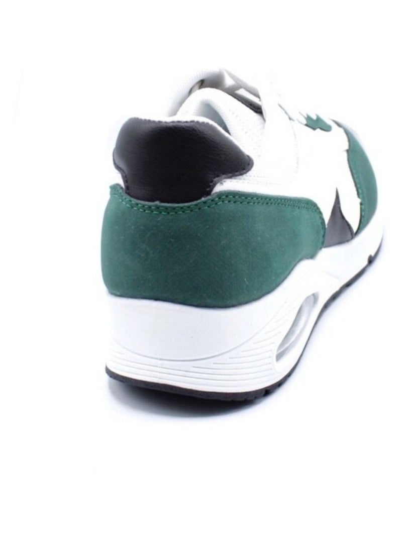 Baskets Kebello Blanc Vert Noir - Kiabi