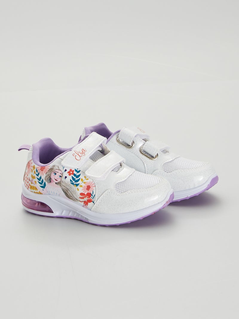 Baskets 'La Reine des Neiges' lumineuses Blanc - Kiabi