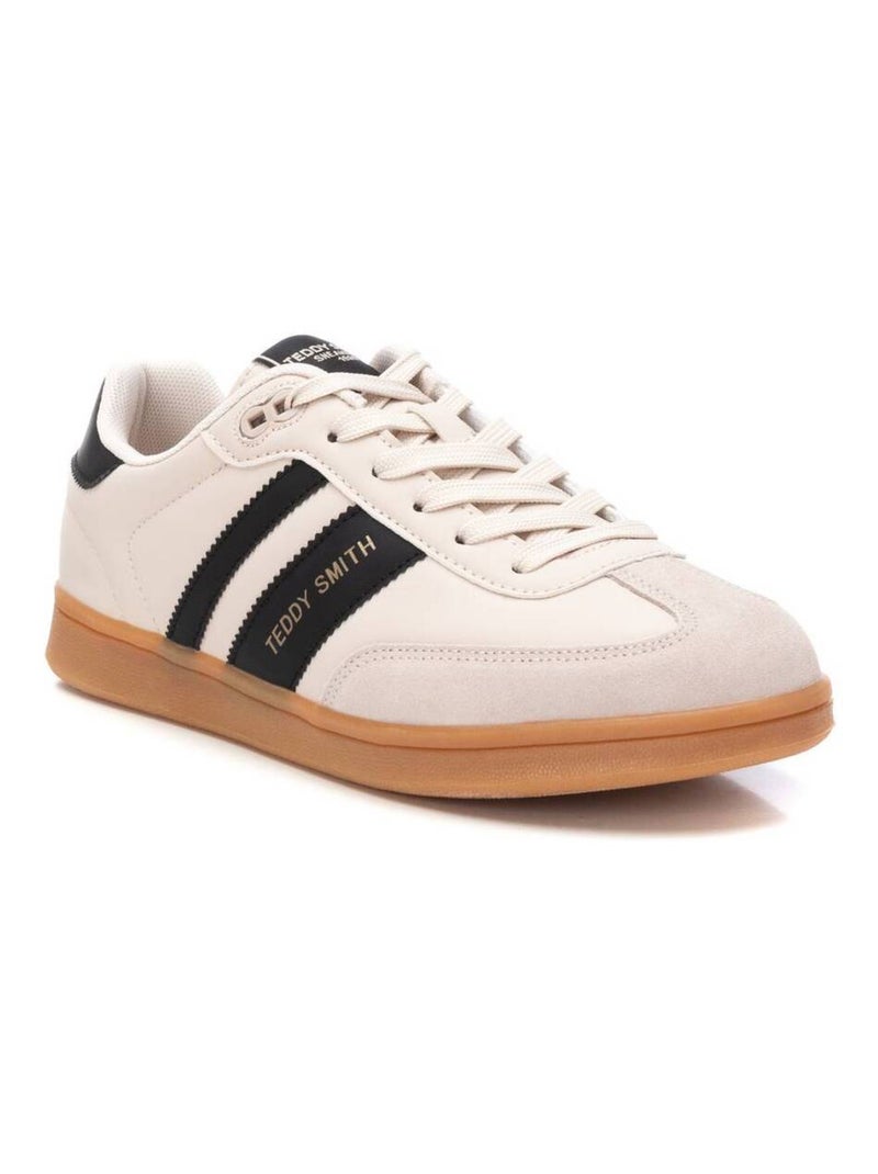 Baskets lacets Beige - Kiabi