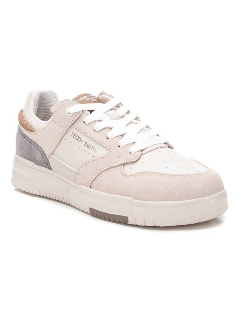 Baskets lacets Beige - Kiabi