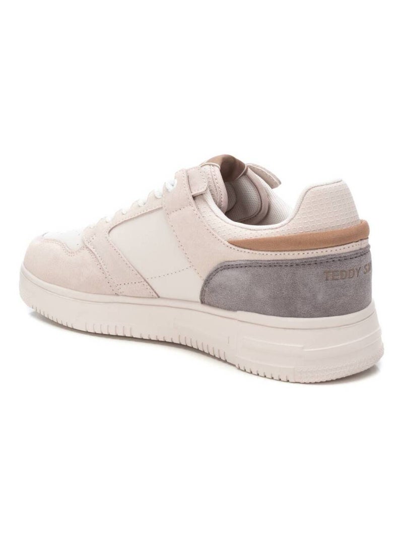 Baskets lacets Beige - Kiabi