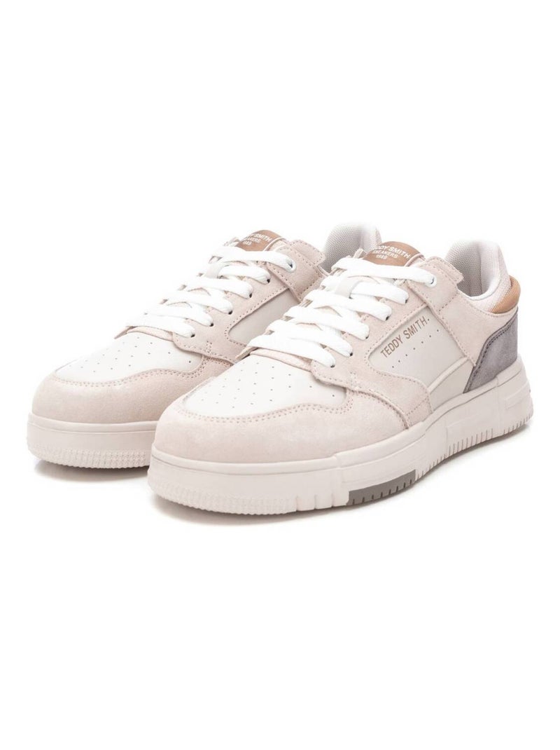 Baskets lacets Beige - Kiabi