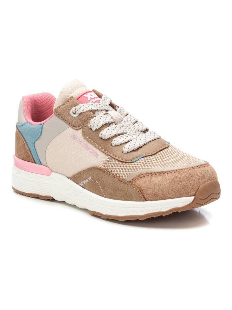 Baskets lacets Beige - Kiabi