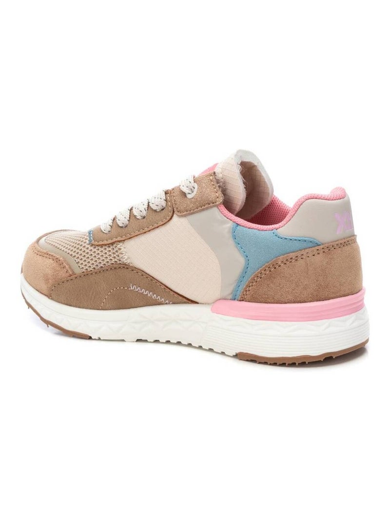 Baskets lacets Beige - Kiabi