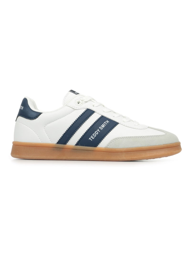 Baskets lacets Blanc - Kiabi