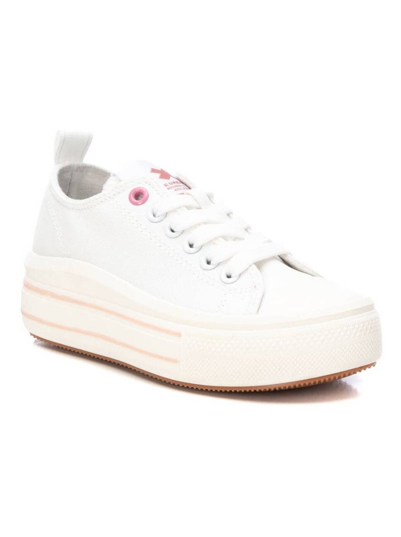 Baskets lacets Blanc - Kiabi