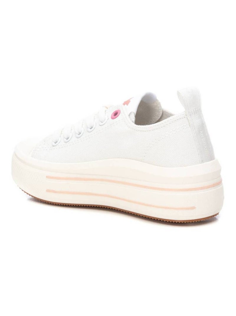 Baskets lacets Blanc - Kiabi