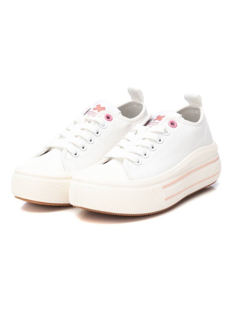 Baskets lacets Blanc - Kiabi