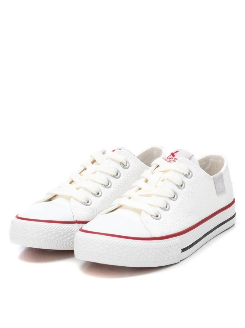 Baskets lacets Blanc - Kiabi