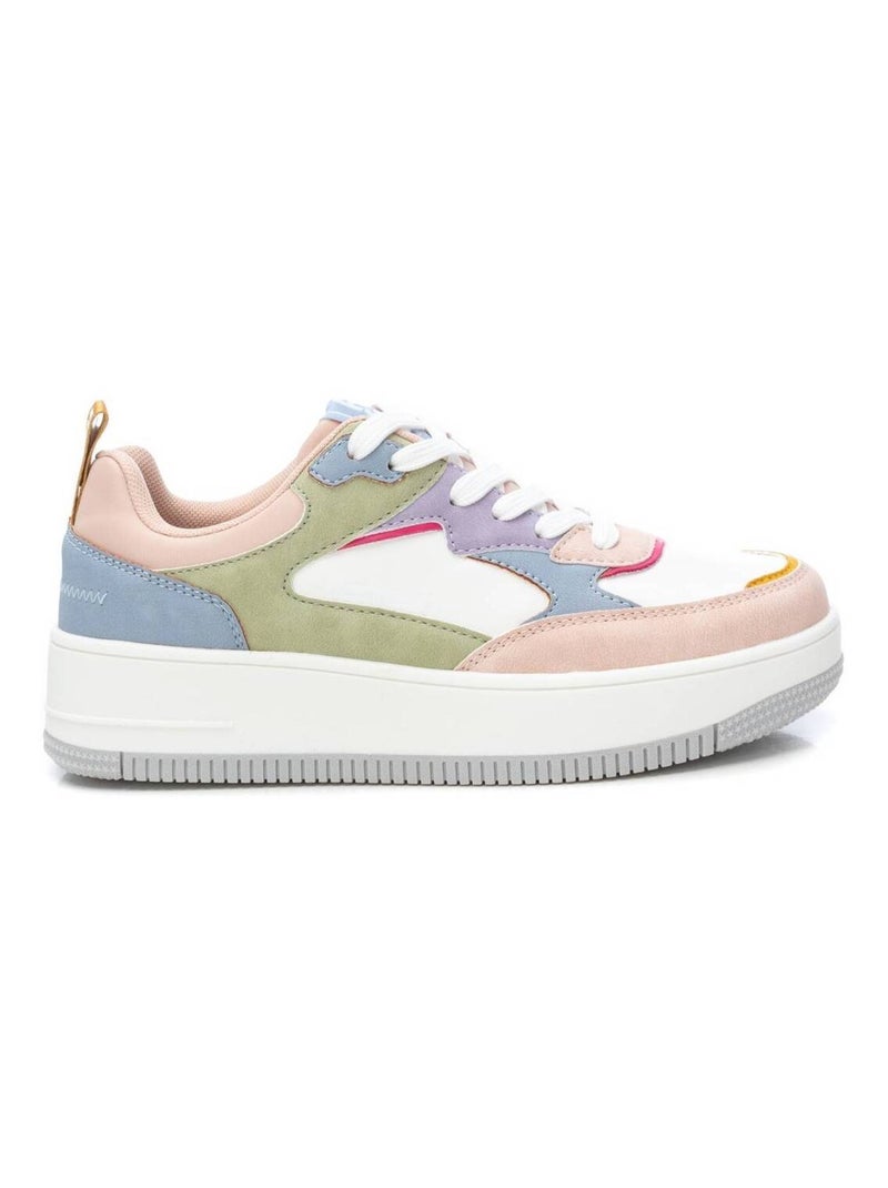 Baskets lacets Crème - Kiabi