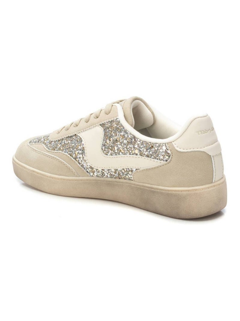 Baskets lacets Doré/or - Kiabi