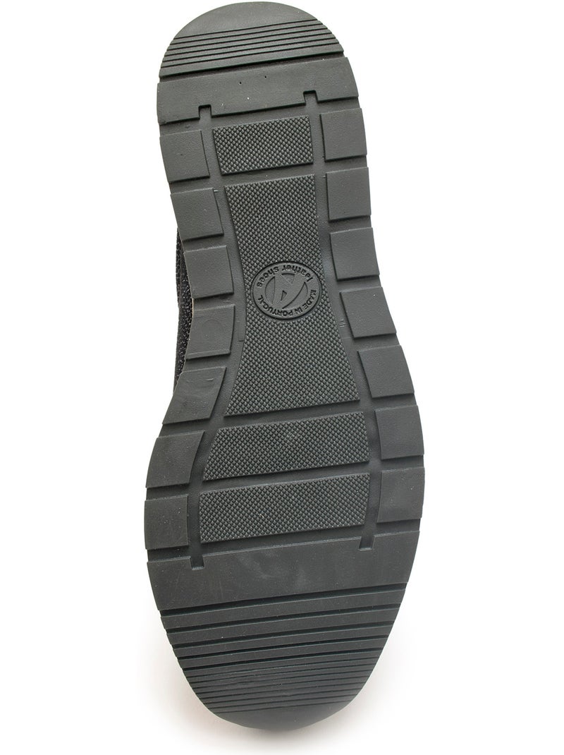 Baskets lacets et zip semelle amovible - PEDICONFORT Noir Noir - Kiabi