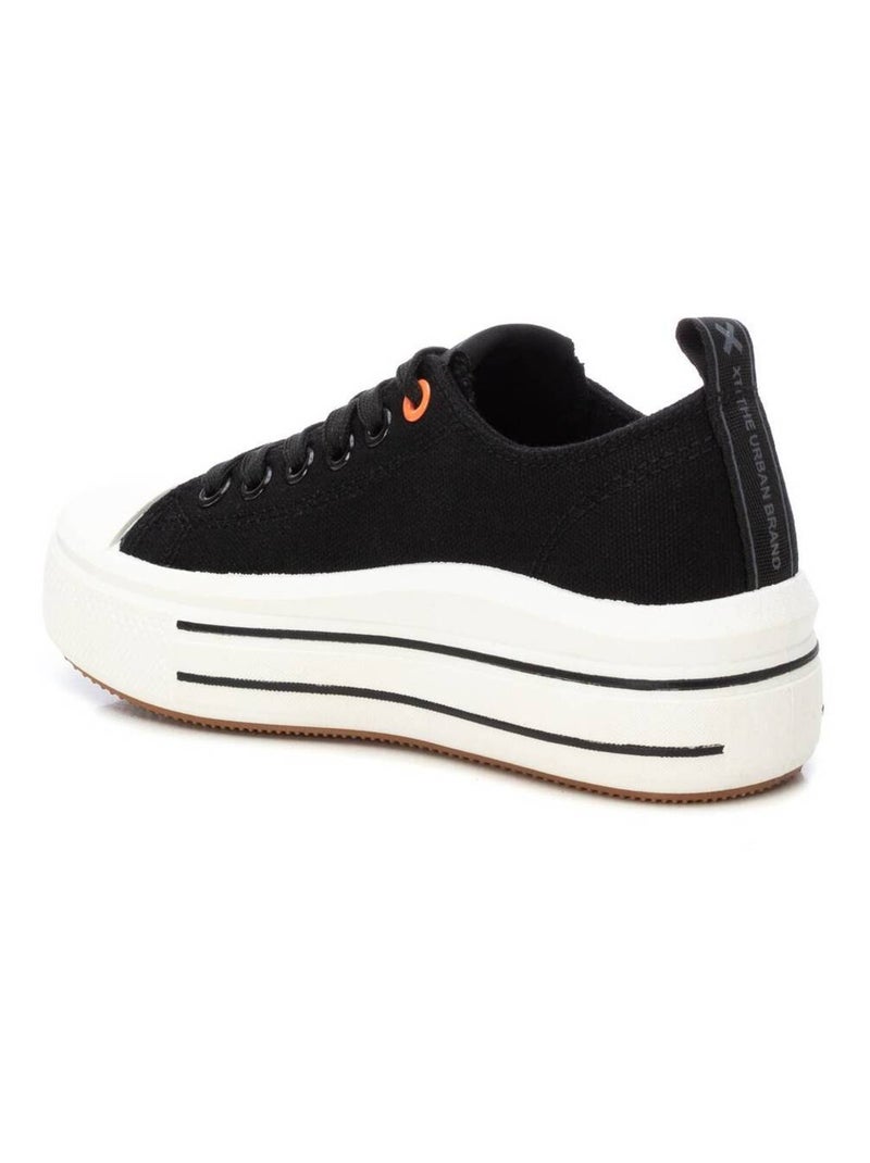 Baskets lacets Noir - Kiabi