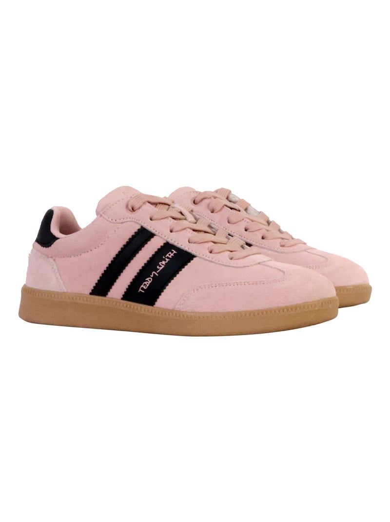 Baskets lacets Rose - Kiabi