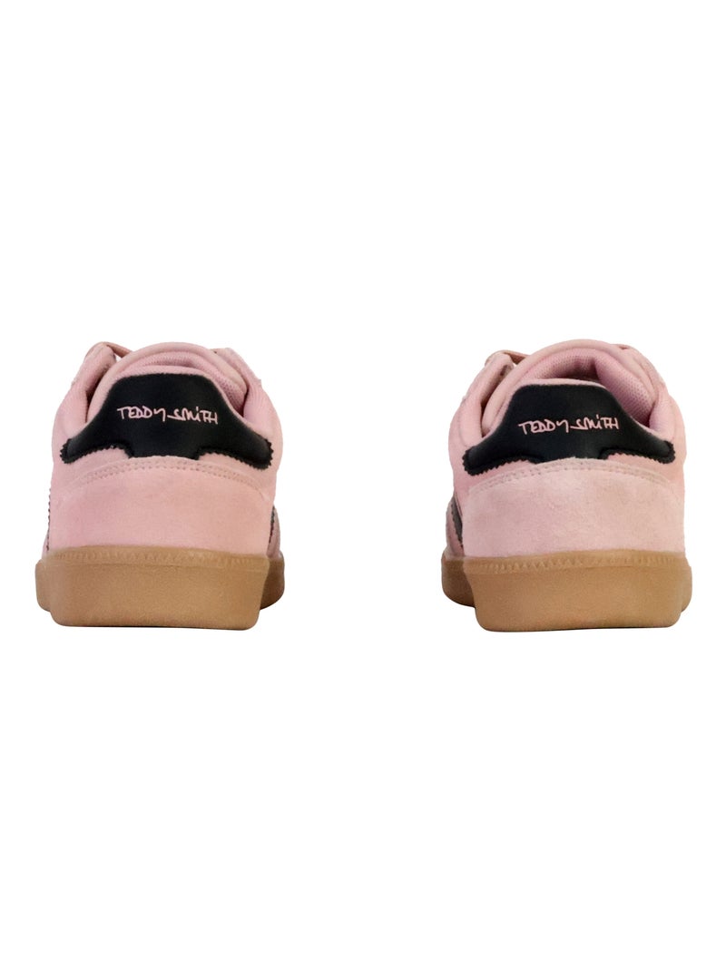 Baskets lacets Rose - Kiabi