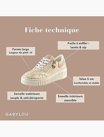 Baskets larges H - Modèle Gaelle