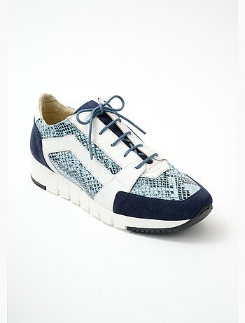 Baskets largeur confort lacées et zippées - Afibel