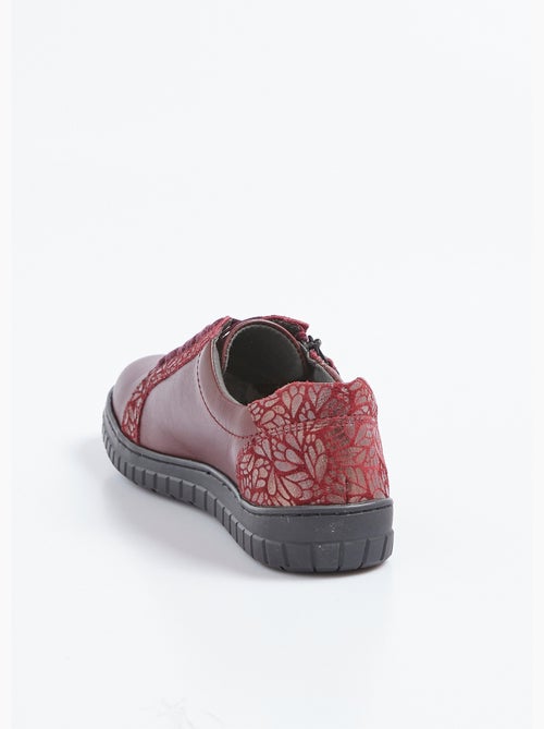 Baskets largeur confort lacées et zippées - Afibel - Kiabi