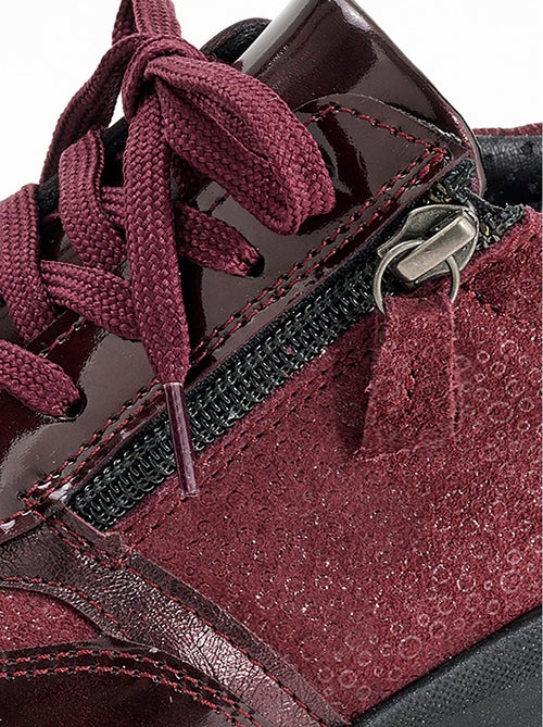 Baskets largeur confort lacées zippées - Afibel - Kiabi